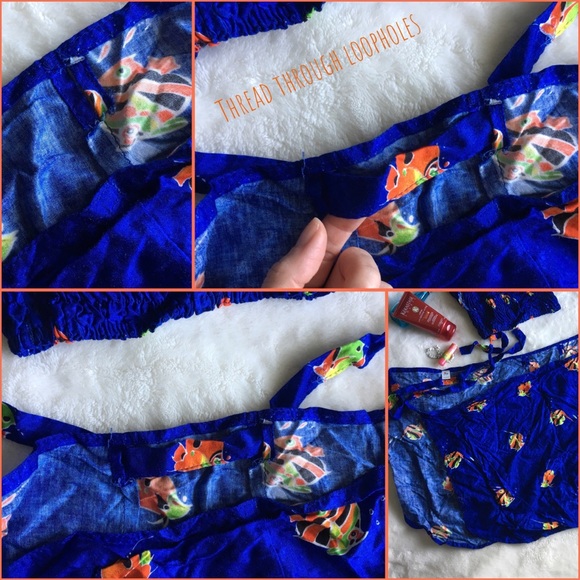 Thai Two Piece Beach Coverup 🐠 NWOT - Picture 7 of 8